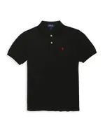 Little Boy's & Classic Mesh Knit Polo