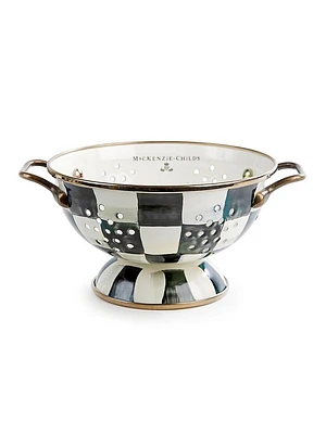 Courtly Check Enamel Colander