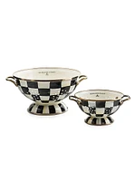 Courtly Check Enamel Colander