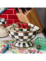 Courtly Check Enamel Colander