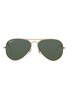 RB3025 62MM Original Aviator Polarized Sunglasses