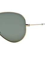 RB3025 62MM Original Aviator Polarized Sunglasses