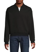 Felix Half-Zip Double-Face Jersey Sweater