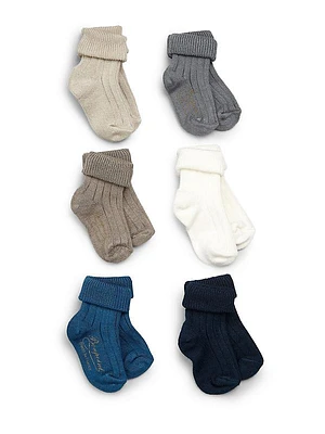 Baby's Seven-Pair Cotton Socks