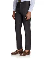 Wool Twill Slim-Fit Trousers