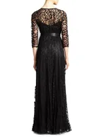 Lace Pintuck Gown