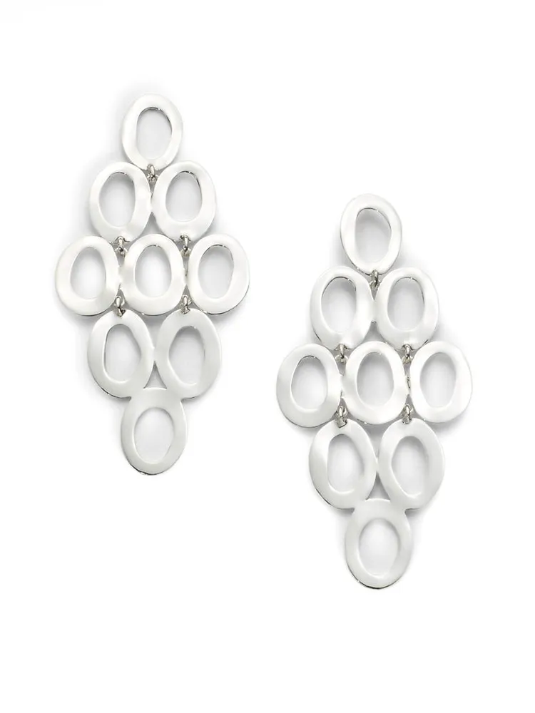 Classico Sterling Silver Open Cascade Earrings