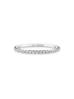 Aura 18K White Gold & Diamond Eternity Band