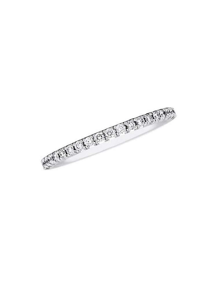 Aura 18K White Gold & Diamond Band