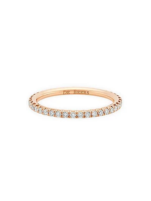 Aura Pink Diamond & 18K Rose Gold Band Ring