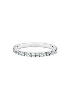 Classic Diamond & Platinum Full Eternity Band Ring