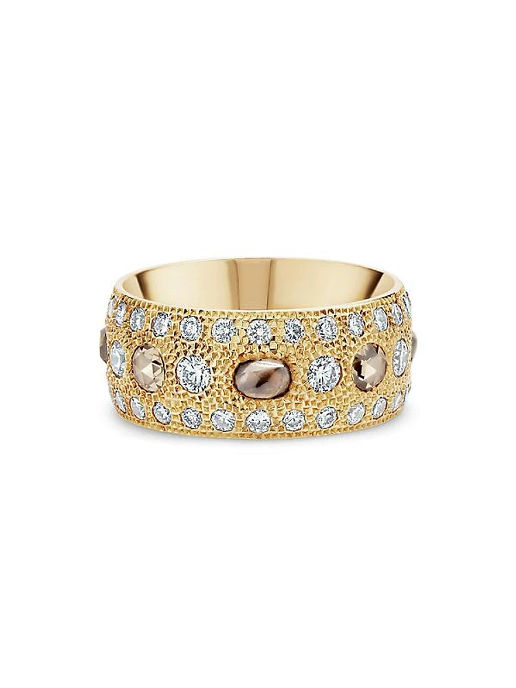 Talisman 18K Yellow Gold, Diamond & Stone Ring