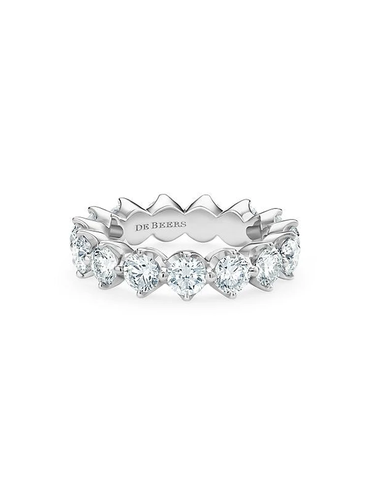 Allegria Platinum & Diamond Large Eternity Band