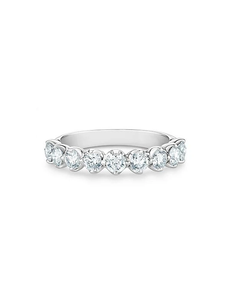 Allegria 18K White Gold & Diamond Half-Band Eternity Ring