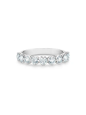 Allegria 18K White Gold & Diamond Half-Band Eternity Ring