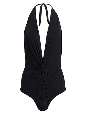 One-Piece Halter Swimsuit