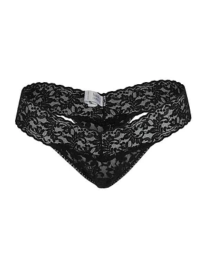 Rolled Signature Lace Thong