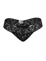 Rolled Signature Lace Thong