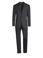 Regular-Fit Solid Woven Wool Suit