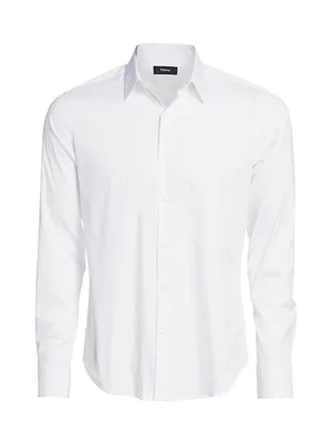 Sylvain Wealth Poplin Long-Sleeve Shirt