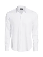 Sylvain Wealth Poplin Long-Sleeve Shirt