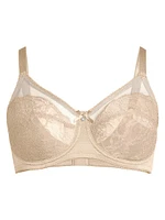 Retro Chic Full-Coverage Underwire Bra