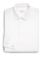 Slim-Fit French Cuff Twill Dress Shirt