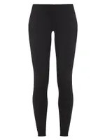 Stretch Cotton-Blend Leggings