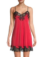 Enchant Satin & Lace Slip