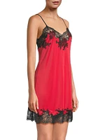 Enchant Satin & Lace Slip