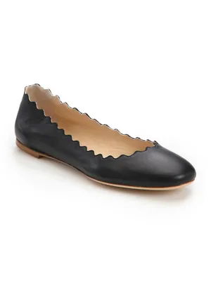 Lauren Leather Ballet Flats