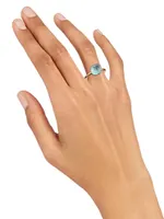 Nudo 18K Rose Gold & Blue Topaz Petite Square Ring