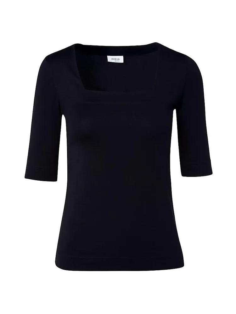 Elements Jersey Square Neck Top