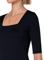 Elements Jersey Square Neck Top