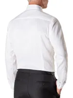 Contemporary Fit Diamond Weave Formal Shirt