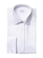 Contemporary Fit Diamond Weave Formal Shirt