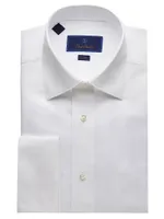 Trim-Fit Horizontal Rib Formal Shirt