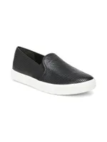 Blair Perforated Leather Slip-On Sneakers