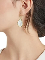 Polished Rock Candy Small 18K Yellow Gold & Mother-Of-Pearl Teardrop Earrings