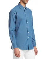 Andre Denim Button-Down Shirt