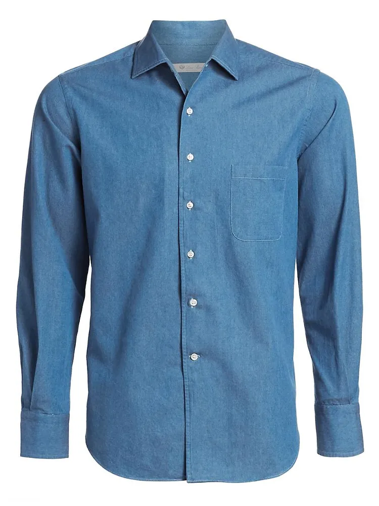 Andre Denim Button-Down Shirt