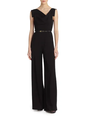 Jackie Asymmetric Belted Jumpsuit