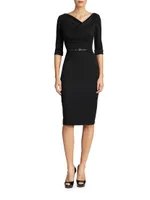 Jackie O Three-Quarter Sleeve Dress