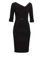 Jackie O Three-Quarter Sleeve Dress