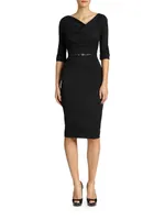 Jackie O Three-Quarter Sleeve Dress