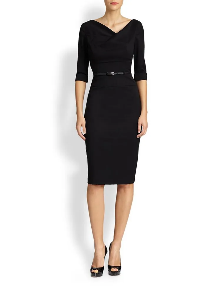 Jackie O Three-Quarter Sleeve Dress