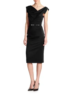 Jackie Belted Sheath Dress