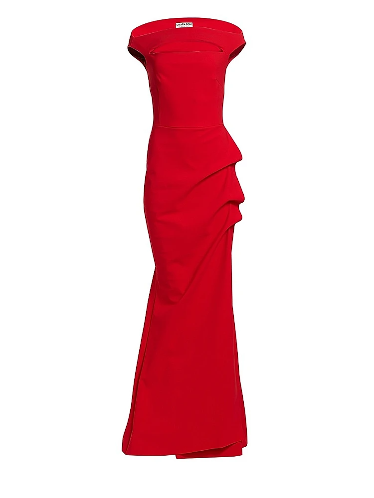 Melania Off-The-Shoulder Gown