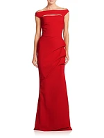 Melania Off-The-Shoulder Gown