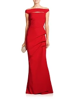 Melania Off-The-Shoulder Gown